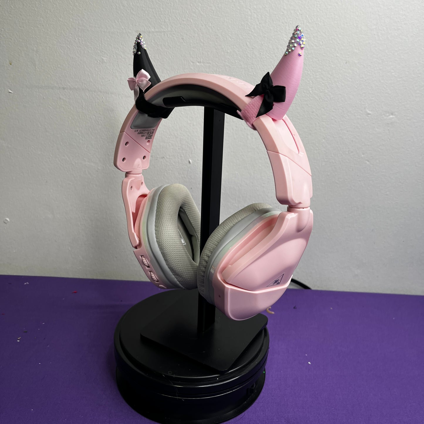 Rhinestone Bow Oni Horns (RTS)