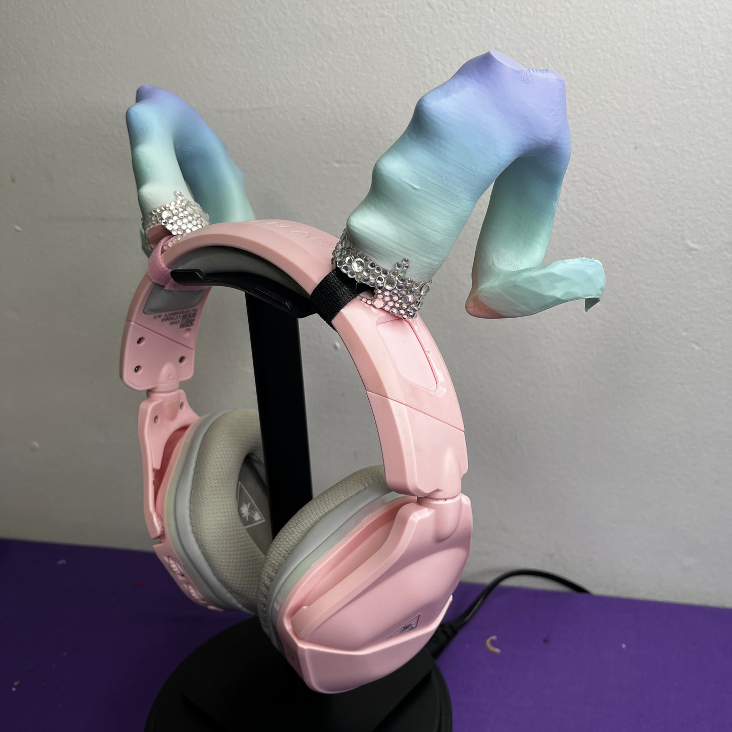 Rhinestone Demon Horns