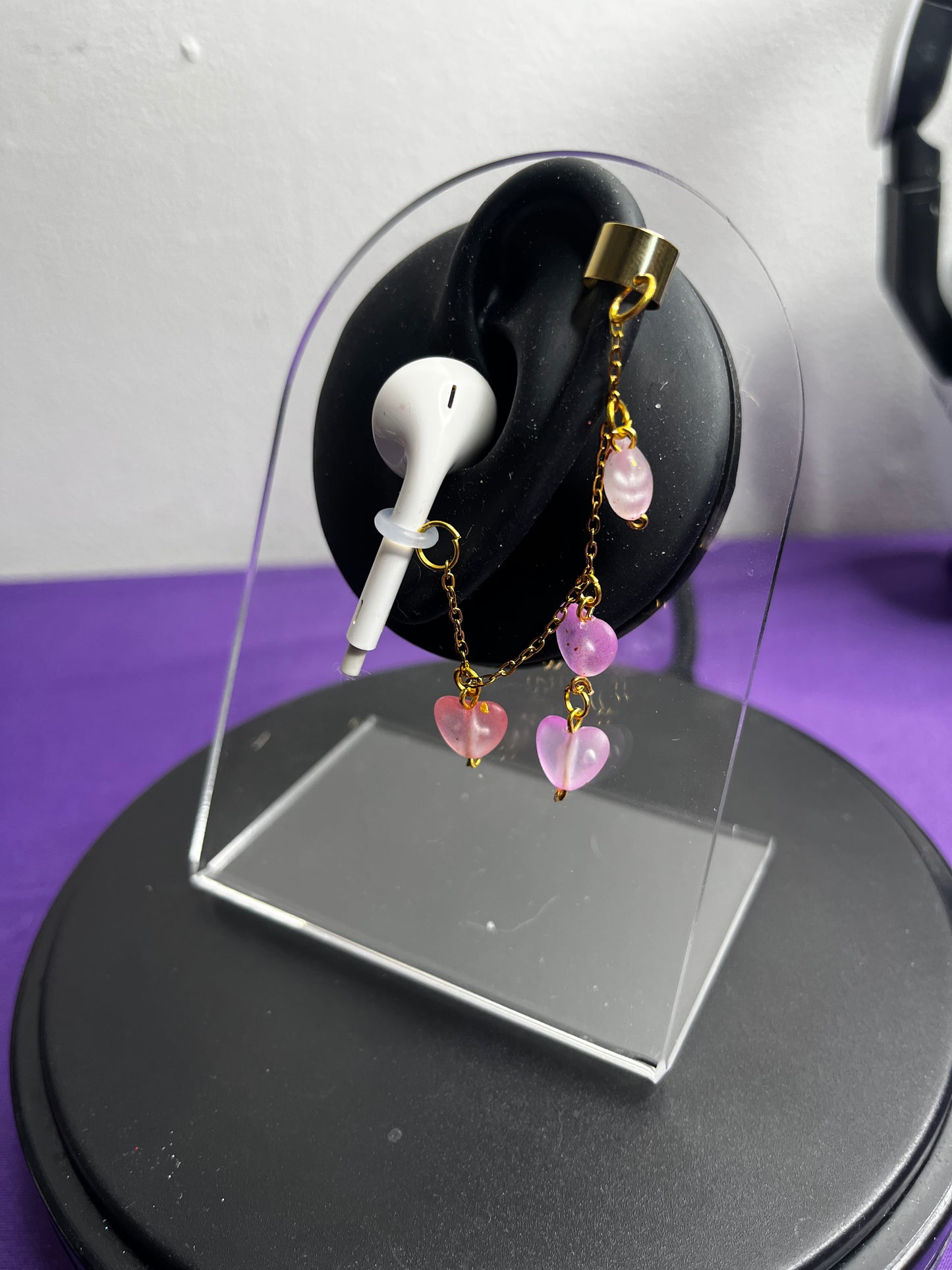 Speckled Heart Ear Cuff