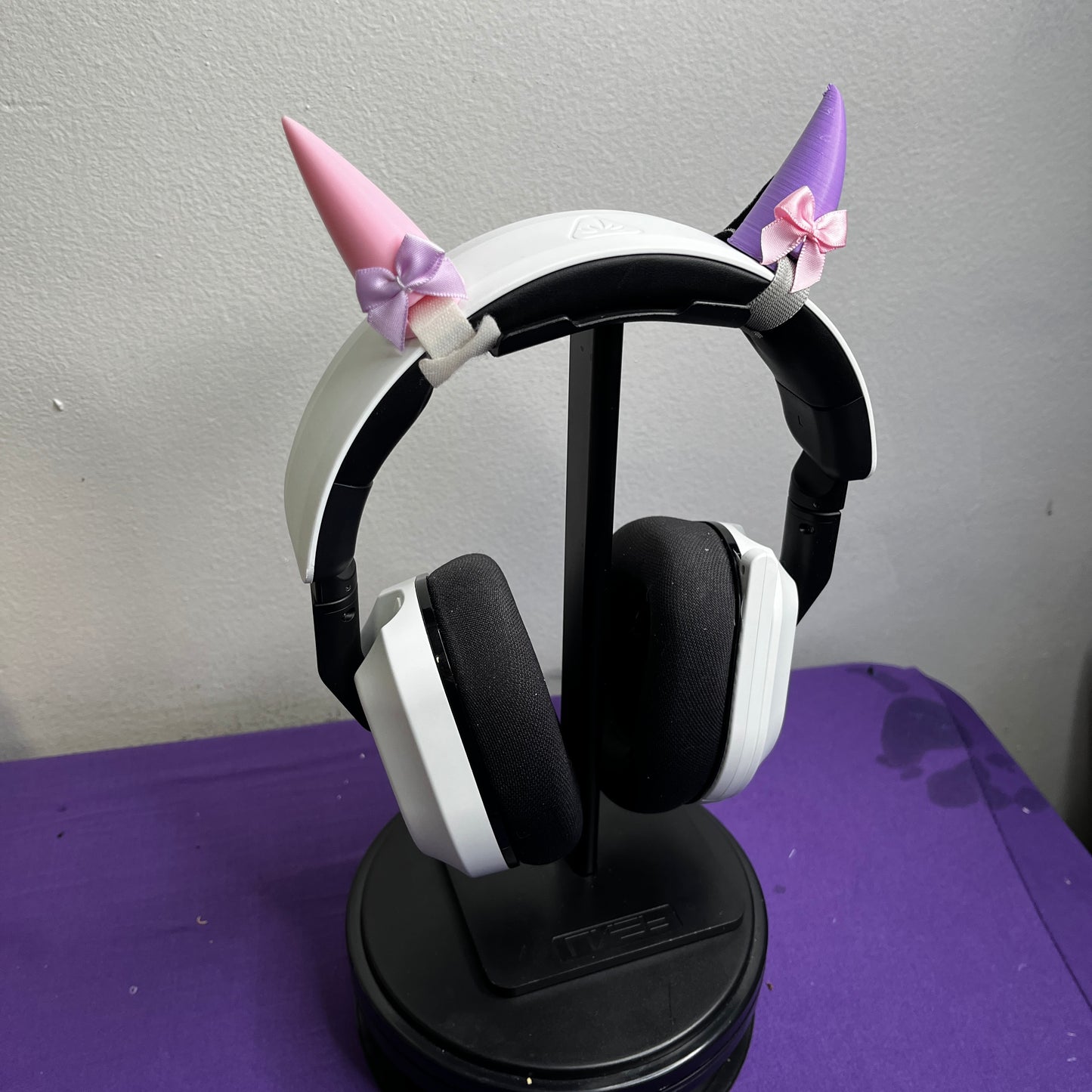 Pink/Purple Bow Oni Horns (RTS)