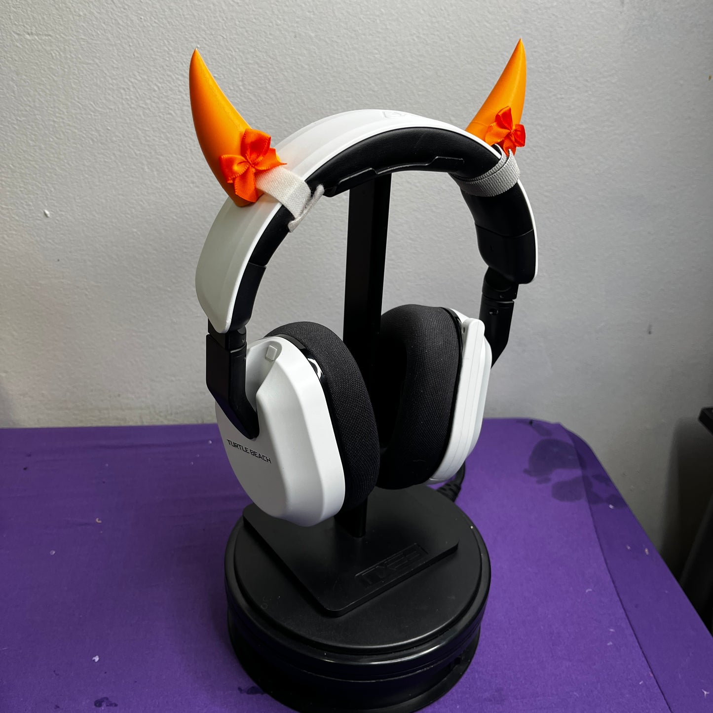 Orange Bow Oni Horns (RTS)