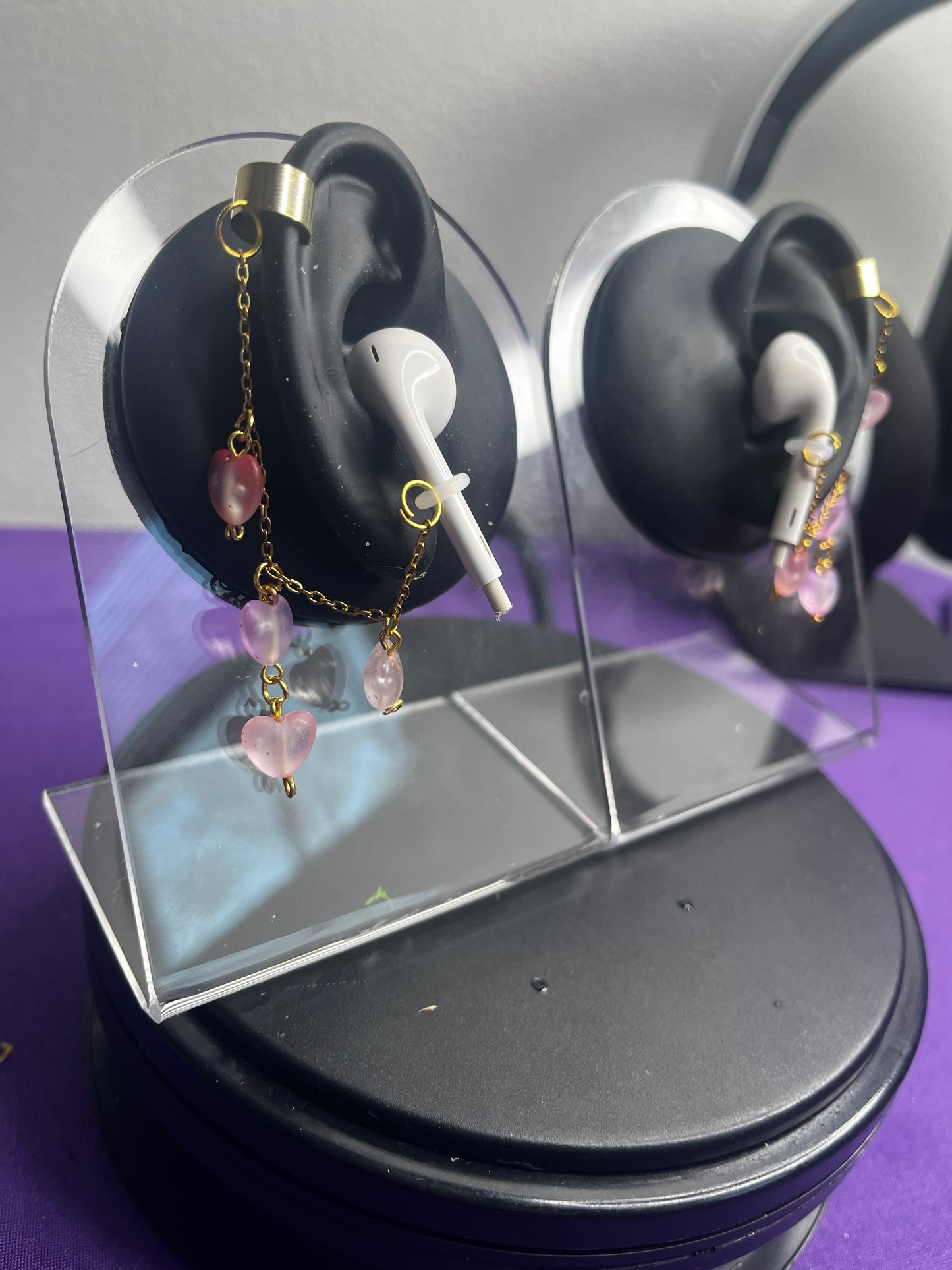 Speckled Heart Ear Cuff