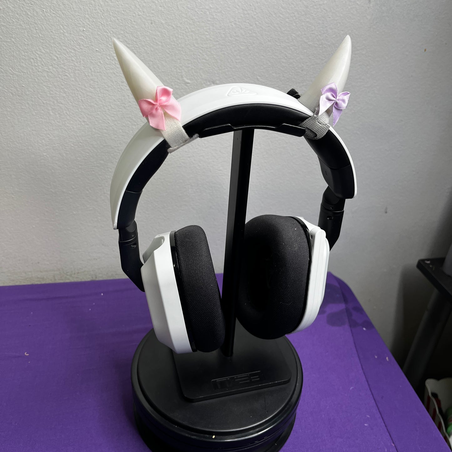 Pink/Purple Bow Oni Horns (RTS)