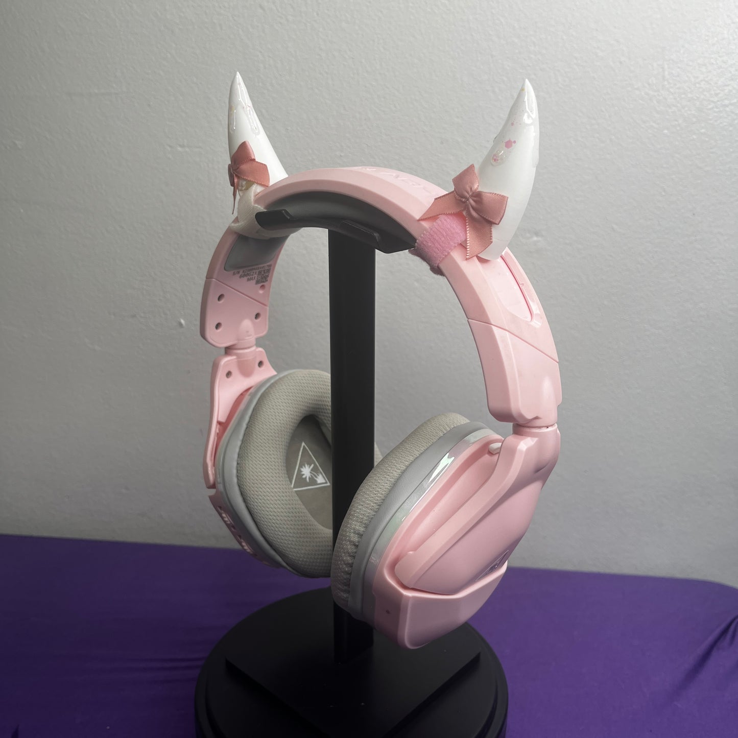 White Glitter Drip Oni Horns (RTS)